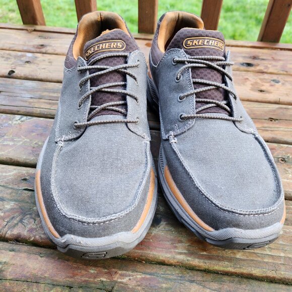 Skechers Men Shoes 11.5 Respected Loleto Relaxed Fit taupe Air Cool Memory Foam main image 5